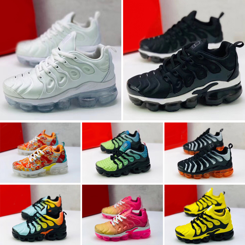 

TN Kids shoes Triple black Infant Sneakers Rainbow Children sports girls and boys Tennis trainers, Top quality