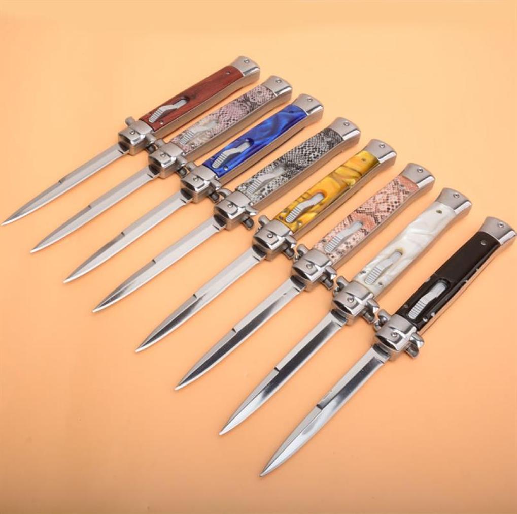 

The 11039039 8 Models Godfather Stiletto Mafia Horizontal knife Out of Front Automatic Pocket knives EDC Tools 9 11 13 Inch 4106171