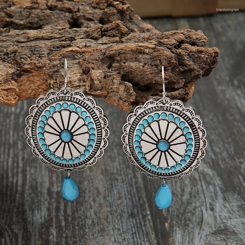 

Hoop Earrings European And American Retro Bohemian Western Style Personality Exaggerated Accessories Wholesale