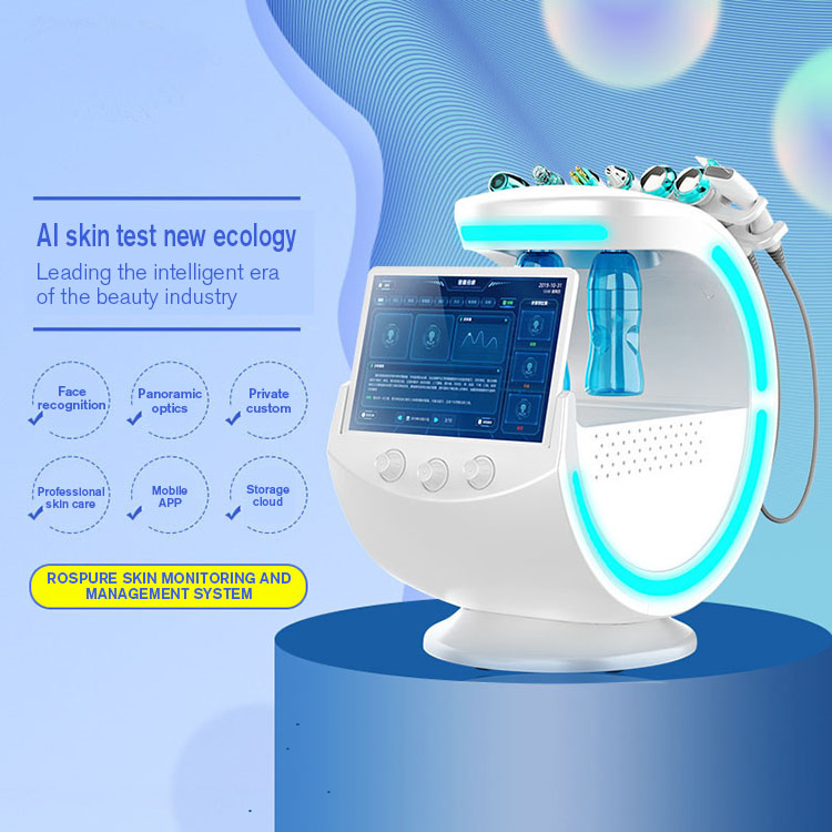 

NewArrival Skin Analyzer Multi-Functional Beauty equipment 7 IN 1 Skin Care Machine Smart Ice Blue Aqua hydra Facial Microdermabrasion hydrodermabrasion device