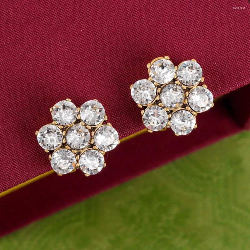 

Backs Earrings 2022 Est Runway Show Design For Women Fashion Full Stone Statement Ear Clip On Charms Vintage Jewelry