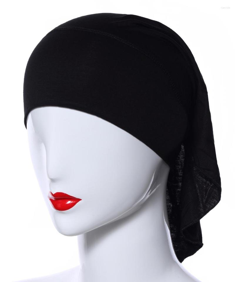 

Ethnic Clothing 2022 Muslim Women Scarf Turbans Head For Headscarf Hijab Underscarf Caps Woman's Hijabs Cotton Chemo Cap