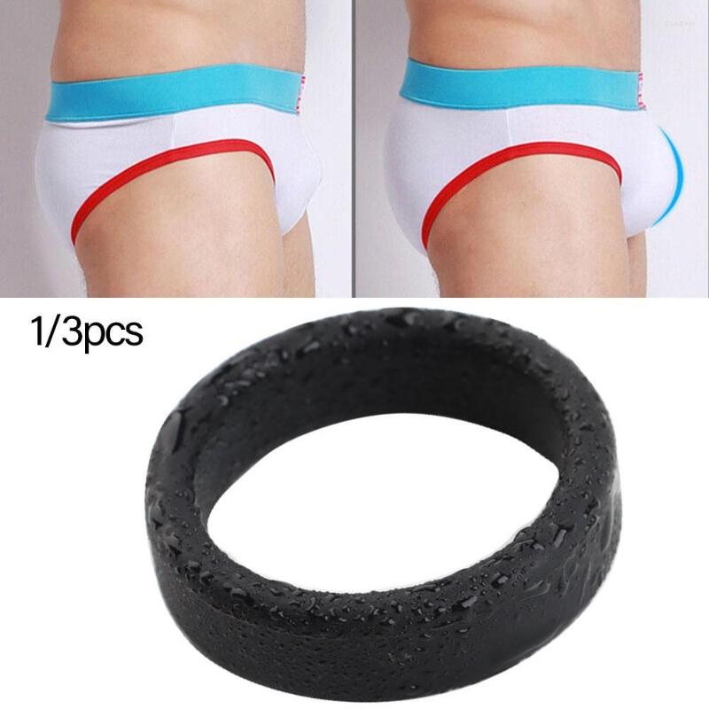 

Underpants Men's Sexy High Elastic Soft Thongs Black Thong C-strap Ring Circle Underwear Rings Bracelet For Men