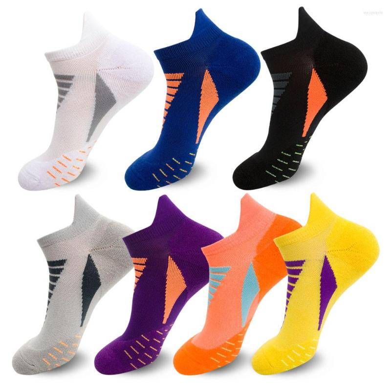 

Men's Socks Men Basketball Sports Riding Cycling Running Sport Sock Summer Hiking Tennis Ski Man Bicycle Slip EU 39-44 Meias, Black