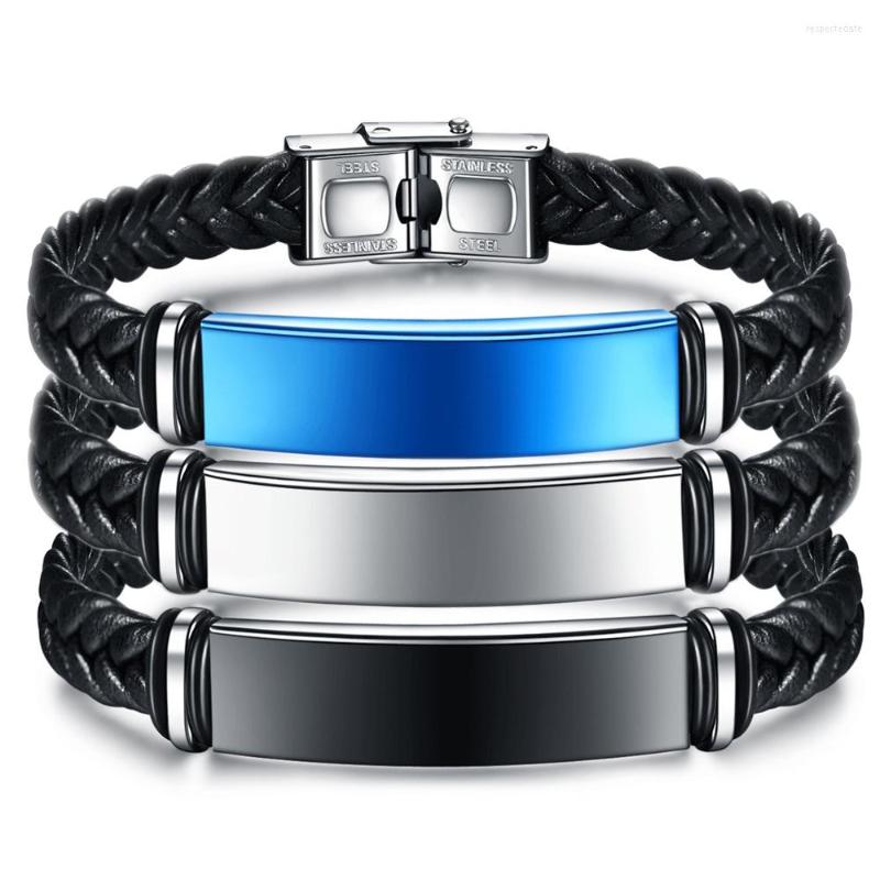

Bangle Fashion Simple Bar Charms Leather Bracelet Bangles For Women Adjustable Temperament Stainless Steel Chain Bracelets Jewelry