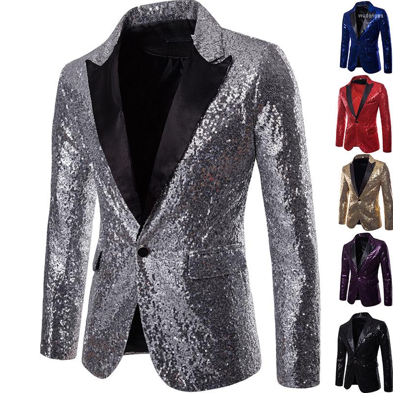 

Men' Suits Shiny Silver Slim Fit Blazer Male Formal Performance Costume Sequin Top Fashion Clubwear Mens Suit Oversized Clothing Men, Black