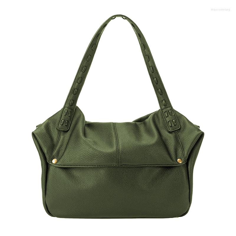 

Evening Bags Vintage Large Capacity Tote Designer Women Handbags Luxury Soft Matte Leather Shoulder Crossbody Retro Big Female Purses, Brown