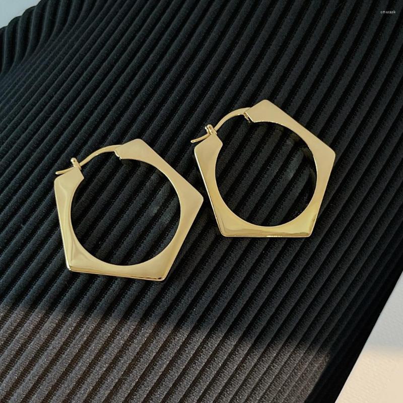 

Dangle Earrings Brass 18K Gold Geometric Fashion Cool Women Simplicity Designer Luxury Western Jewelry Trend Bijoux Goth