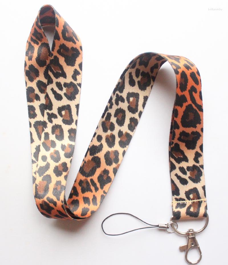 

Jewelry Pouches Free 10pcs Leopard Neck Lanyard For ID Key Chain Cell Phone Strap Lanyards H-6