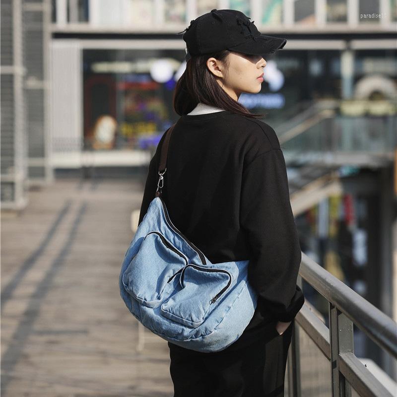 

Evening Bags Travel Denim Shoulder Bag Women Handbags Large Capacity Shopping Big Female Crossbody Soft Jeans Casual Totes Bolso, Light blue