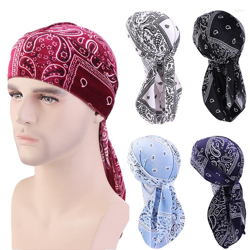 

Ethnic Clothing Unisex Bandana Hat Durag Doo Du Rag Muslim Head Cover Headscarf Turban Bonnet Long Tail Cap Headwrap Chemo