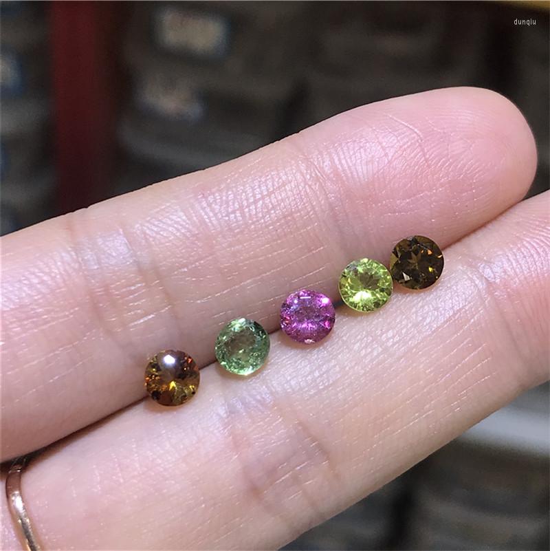 

Cluster Rings Natural Round Tourmaline Loose Stone 5 5mm Pieces