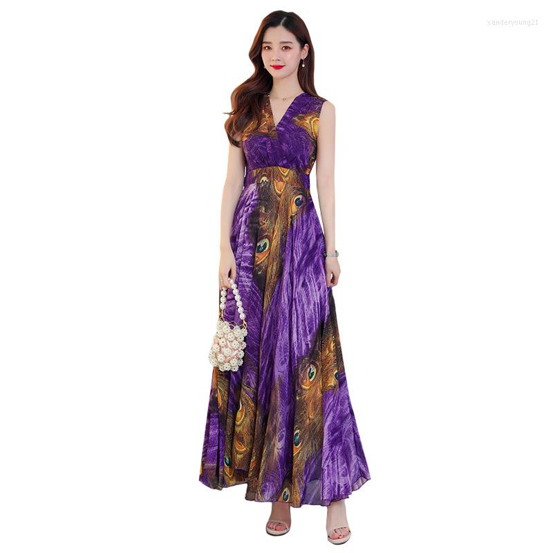 

Party Dresses AECU Summer Sexy Women Maxi Dress V Nevk Long Bridesmaids Infinity Robe Longue Femme Sleeveless Chiffon, Blue