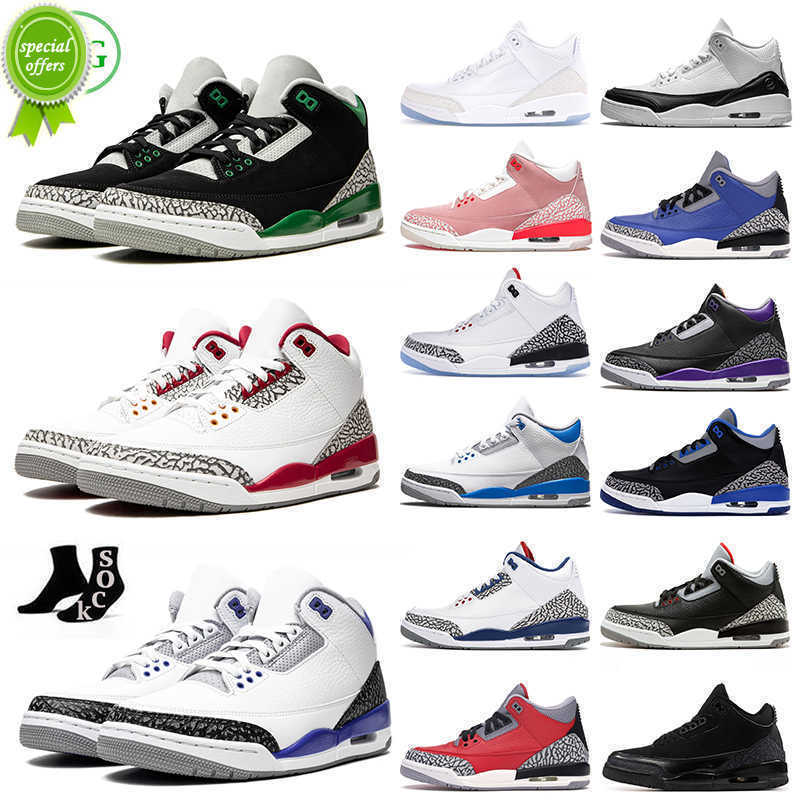 

TOP Jumpman 3 3s mens basketball shoes men women Neapolitan Cardinal Red Racer Blue Dark Iris Pine Green Muslin outdoor sports sneakers, 3s black court purple