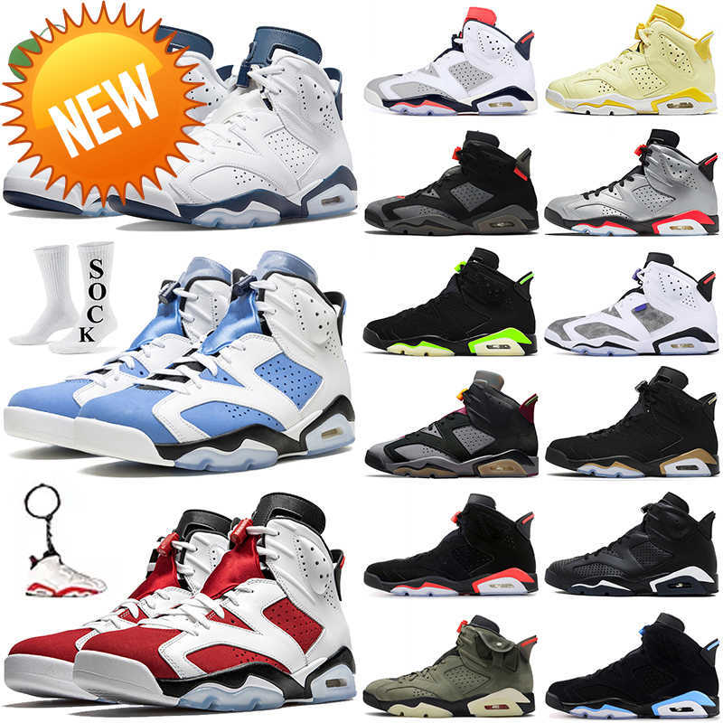 

NEW TN Athletic Shoes Discount 6s men basketball shoes 6 UNC Midnight Navy Bred Bordeaux Black Cat Olive Iron Grey mens athletic sports, 6s unc university blue