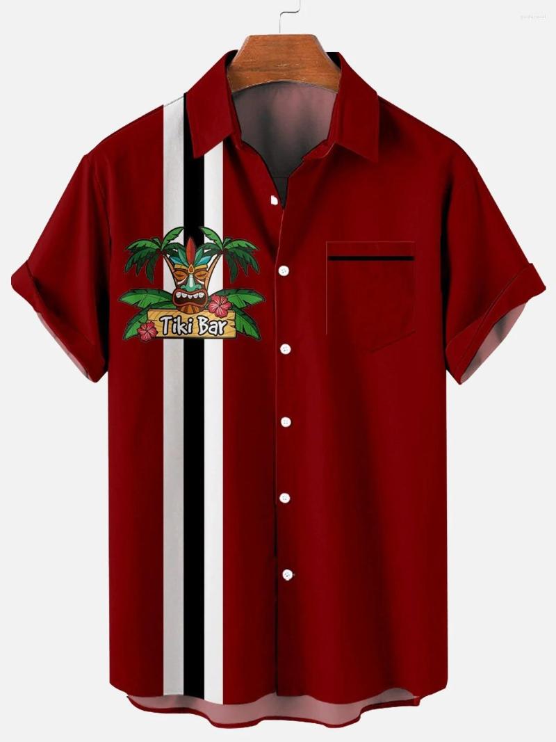 

Men' Casual Shirts 2022 Men' Summer Printed Shirt Hawaiian Style Short Sleeve, Ofsq-00974