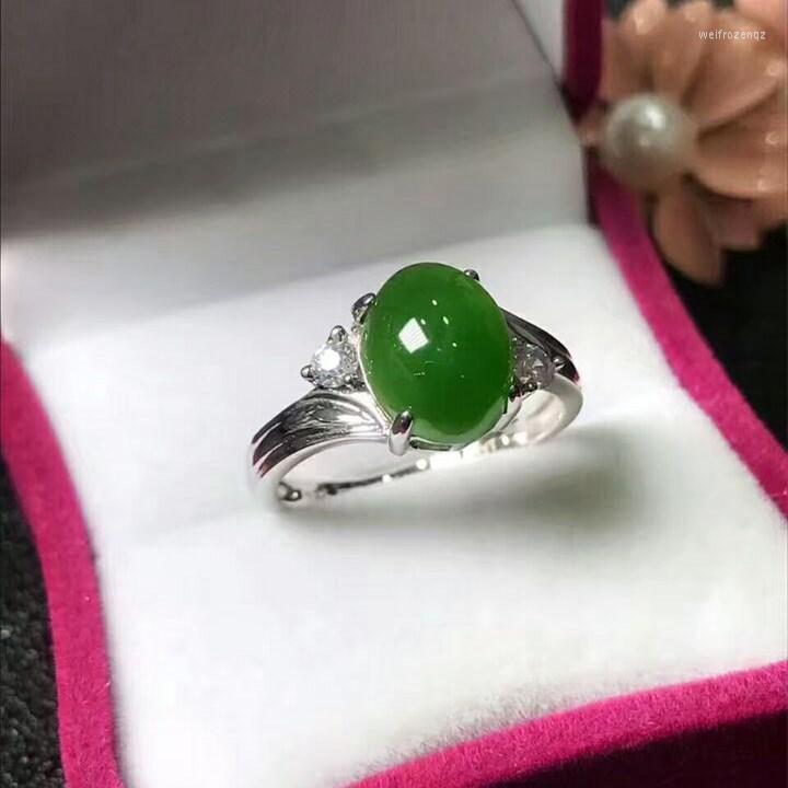 

Cluster Rings Authentic S925 Silver-encrusted And Tianyu-encrusted Diamond Ring Live-mouthed Female