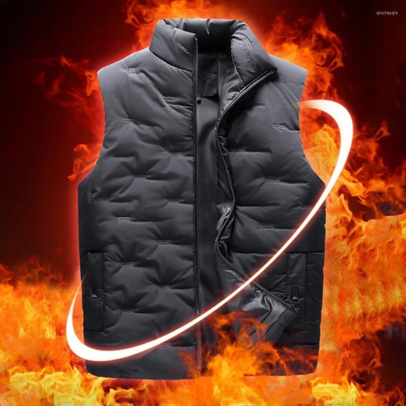 

Gym Clothing Male Hoodie Sweatsuit Warm Men Sportswear Set Loose Coldproof Stylish Lattice Filling Waistcoat Coat Trousers, Black