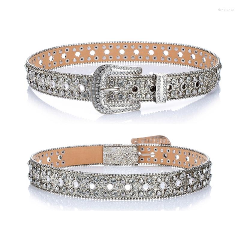

Belts Bright Girls Waist Belt Chain Luxury Sweet Fashion Full All-match Drop, White