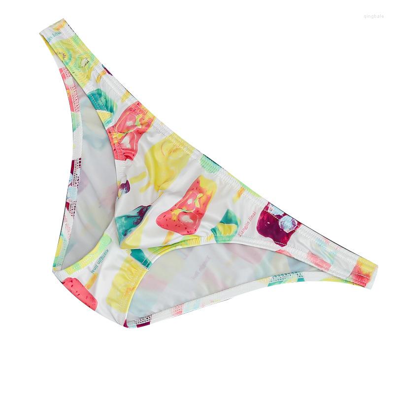 

Underpants Men Underwear Aviation Crocodile Ice Cream Ocean Leaves Universe Cartoon Panties Sexy Low-rise Printed Briefs Male