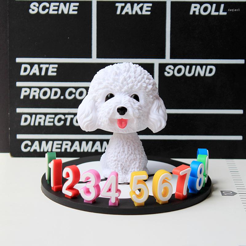 

Interior Decorations Car Mounted Poodle Decoration Supplies Top Grade Dashboard Stereo Number Plate Slip Mat Trim