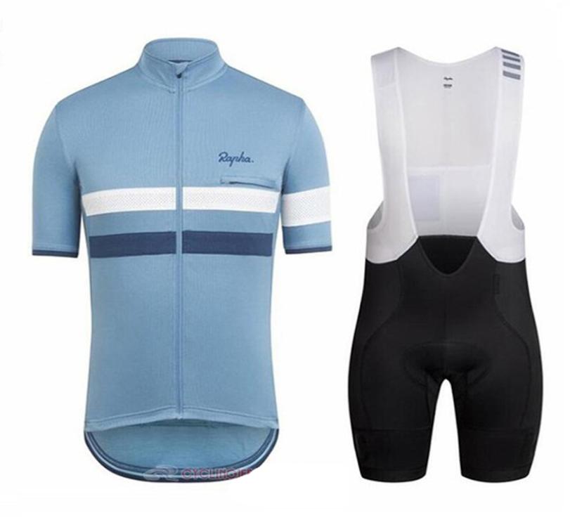 

high quality 2019 team RAPHA Cycling Clothing Quick Dry Mens Bicycle clothes short sleeves Cycling Jersey Gel Bike Bib Shorts Set 4493237, 05
