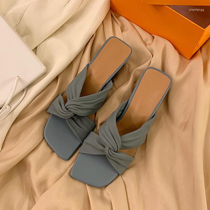 

Dress Shoes PDEP Soft Women Low Heel Summer With Cushion Slip On Mule Heels, Beige