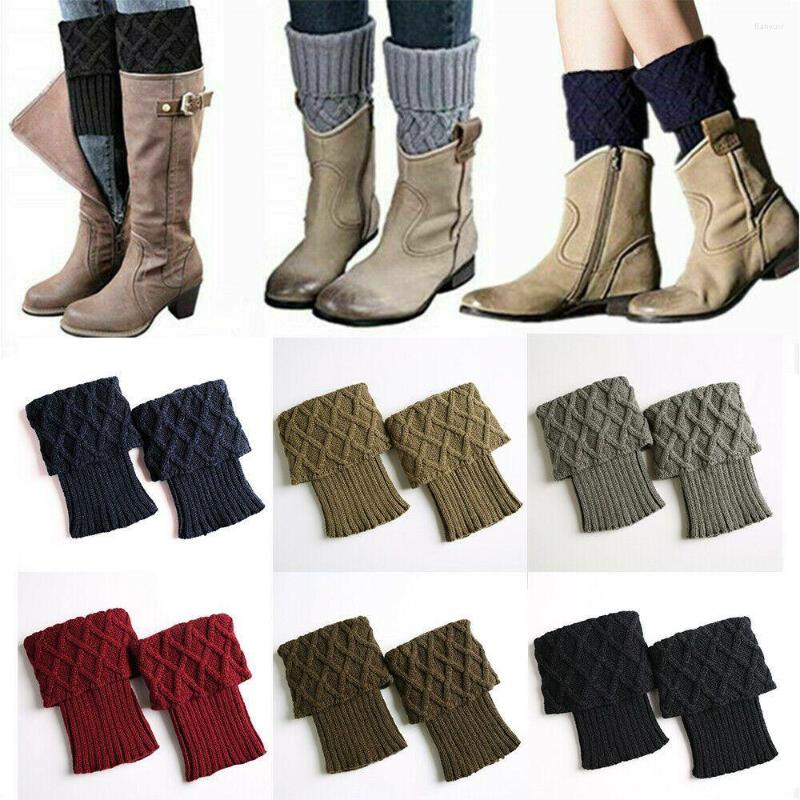 

Women Socks Elastic Warm Soft Short Knitted Ankle Warmer Boot, Black