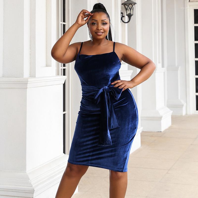 

Ethnic Clothing Velvet Slip Dress African Clothes For Women Summer Nightclub Singer Stage Costume Plus Size Longuette Party Evening YS1805