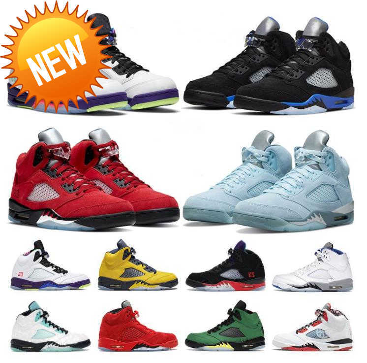 

NEW New Jumpman 5 Jumpmans 5s Mens Basketball Shoes Raging Bull Racer Blue Bird Fire Red Stealth Green Bean Easter Alternate Grape Sports