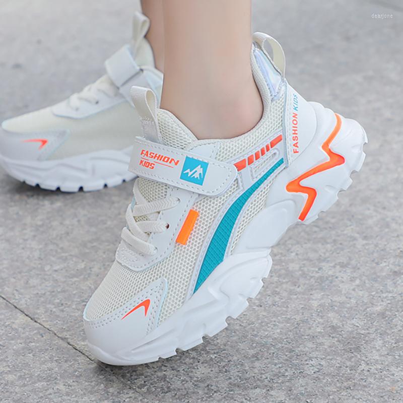 

Athletic Shoes Children For Boys Sneakers Girls Kids Casual Breathable Mesh Running Footwear Rubber Fashion, Blue