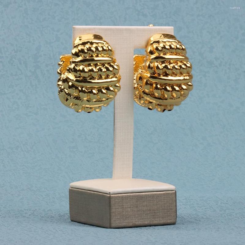 

Hoop Earrings Trend Earring Fashion Women Set Gold Plated Luxury Jewelry Color Cute Bridal Designer For Lady