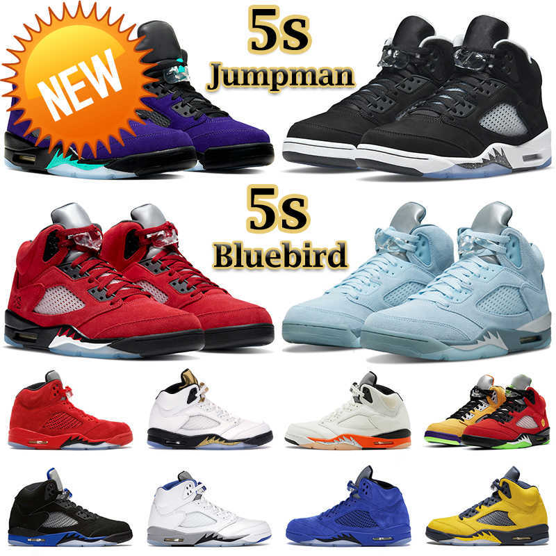 

NEW men basketball shoes 5s jumpman 5 Bluebird Moonlight Racer Blue Raging Red Shattered Backboard Jade Horizon Quai 54 mens trainers, 11