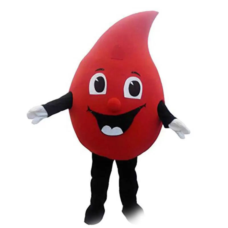 

special customized red Drop of blood mascot costume Cartoon Fancy, As pic