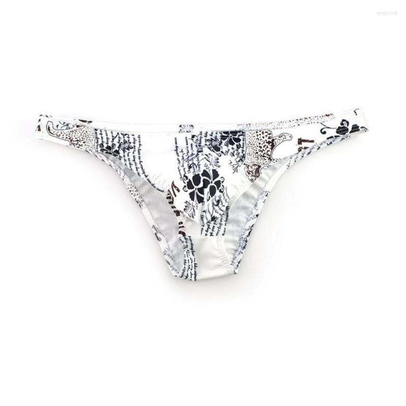 

Underpants Men's Panties Fashion Print Shorts Pocket Lingerie Sexy Low Waist Thong Comfortable Underwear