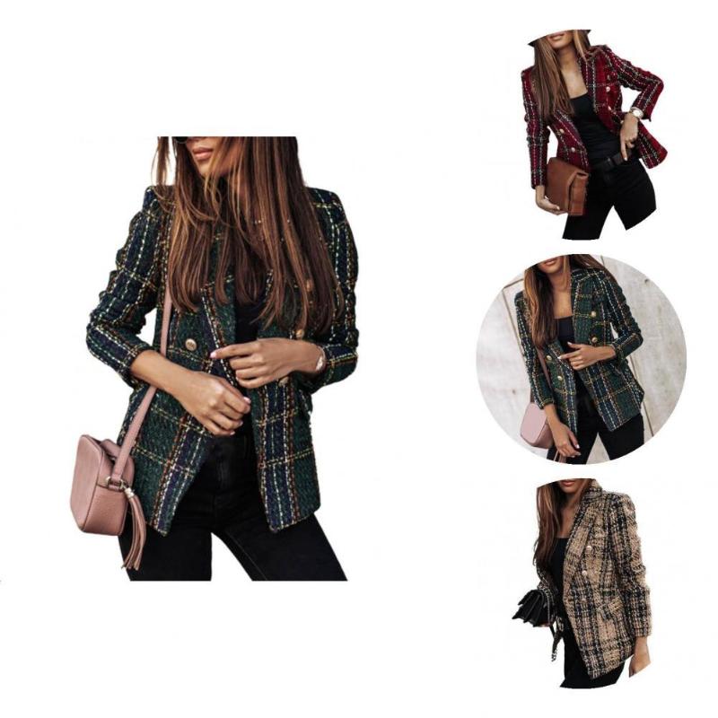 

Women's Suits & Blazers All Match Formal Super-soft Autumn Blazer For Home Women Jacket, Brown