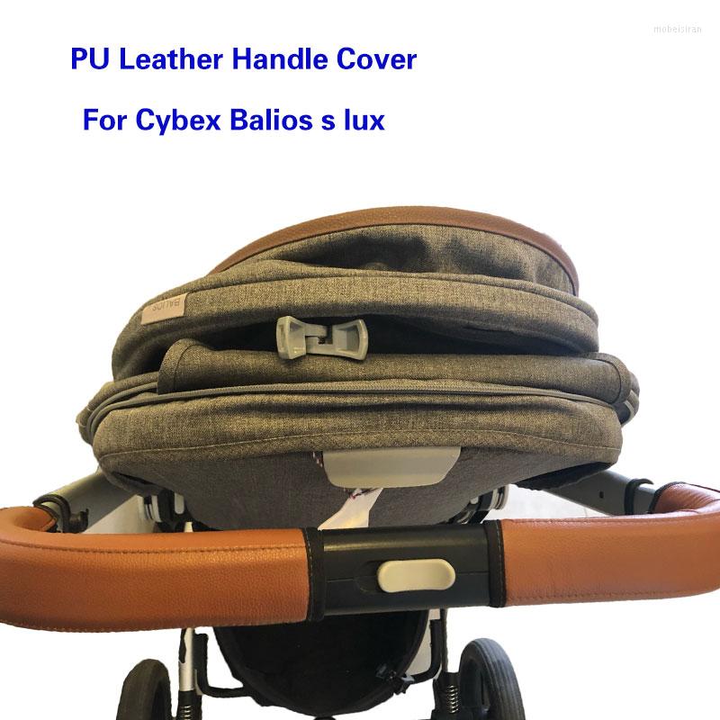 

Stroller Parts Baby Handle Cover For Cybex Balios S Lux 28cm Length Pu Leather Protective Case Wheelchairs Strollers Accessories