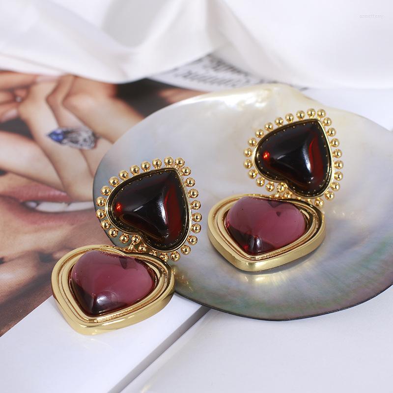 

Backs Earrings 2022 Double Crystal Fashion Multicolor Women's