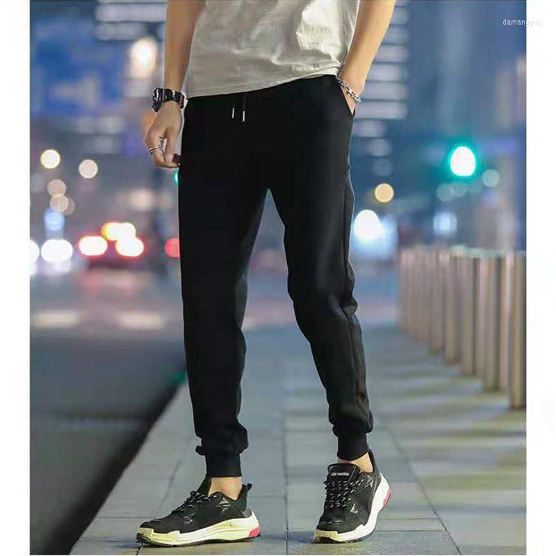 

Men's Pants Men's Men Woman Loose Casual Solid Black And Grey Hip Hop High Street Male Trousers GYM Jogging Sweatpant Autumn Spring