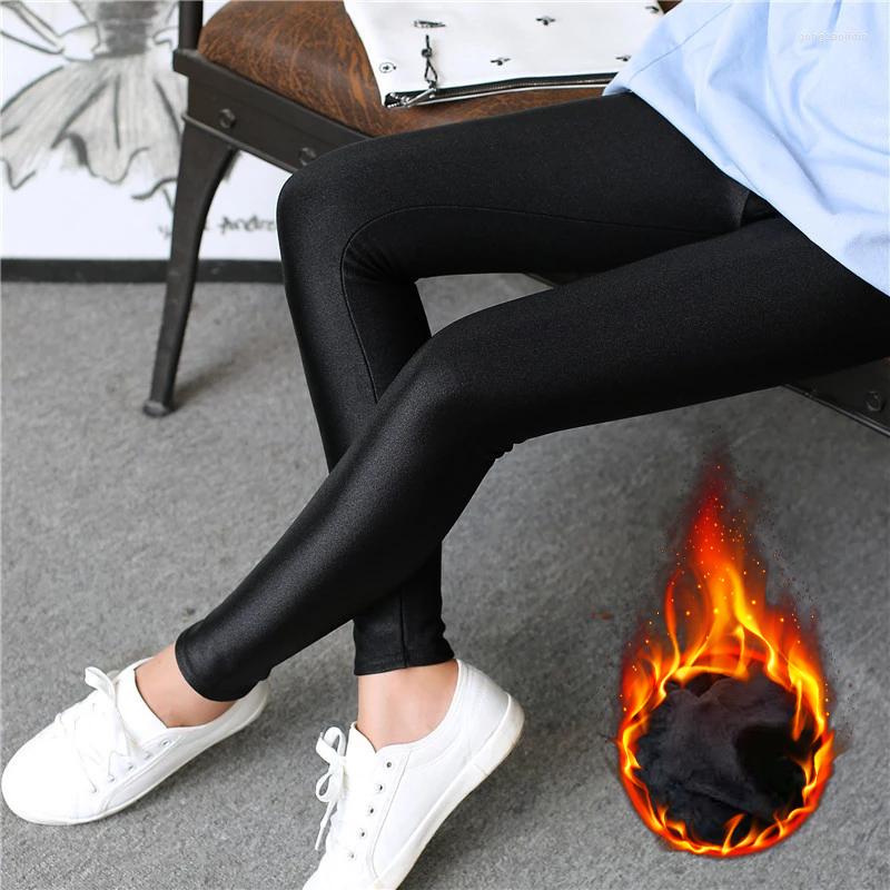 

Women's Leggings Winter For Women Warm Leggins Velvet Pantyhose High Waist Thermal Tights Stretchy Pants