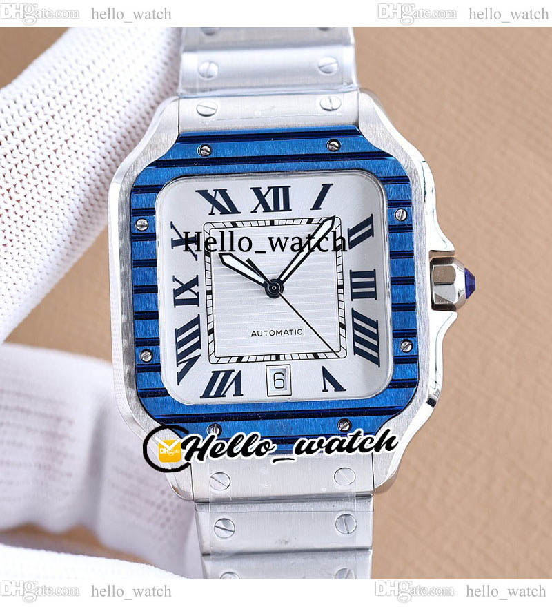 

TWF V12 39.8mm WSSA0047 Automatic Mens Watch White Texture Dial Roman Markers Stainless Steel Bracelet Santo Date Gents New Watches HelloWatch E276B5, E276a (4)