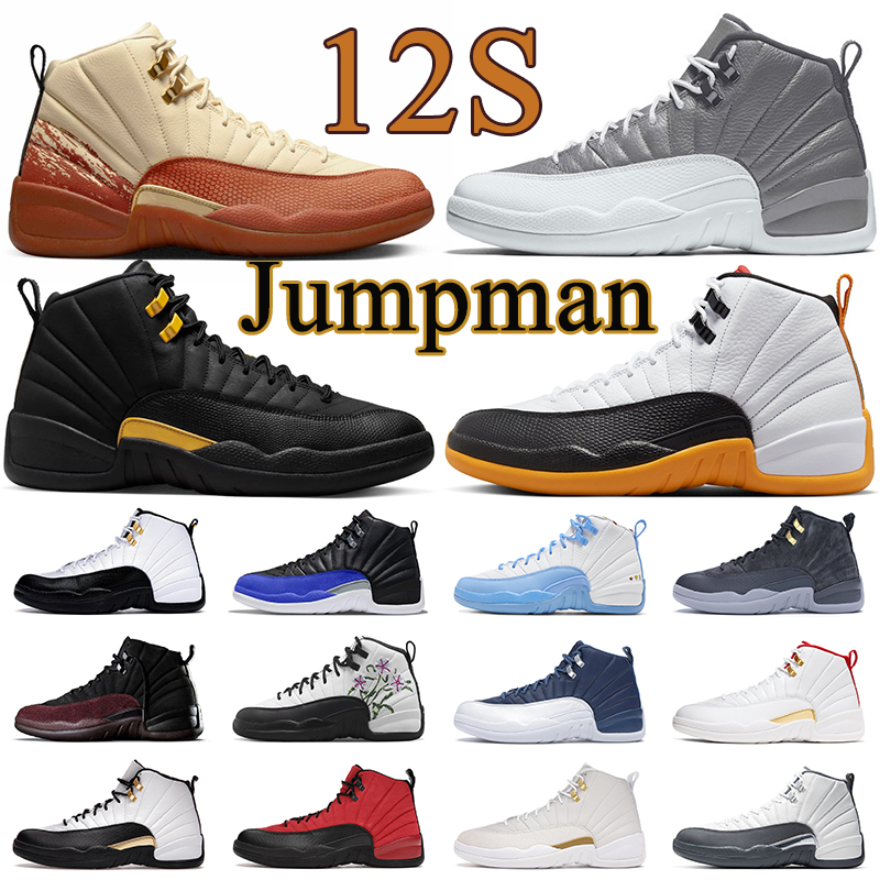 

12 basketball shoes Jumpman 12s men women sport trainer Black Taxi Stealth Hyper Royal Dark Grey mens sneaker trainers, #4 12s a ma maniere