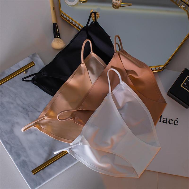 

Women's Panties Ice Silk Seamless Female Thin Belt Low Waist Skin-Friendly Underwear Women Cotton Crotch Breathable Briefs, Black