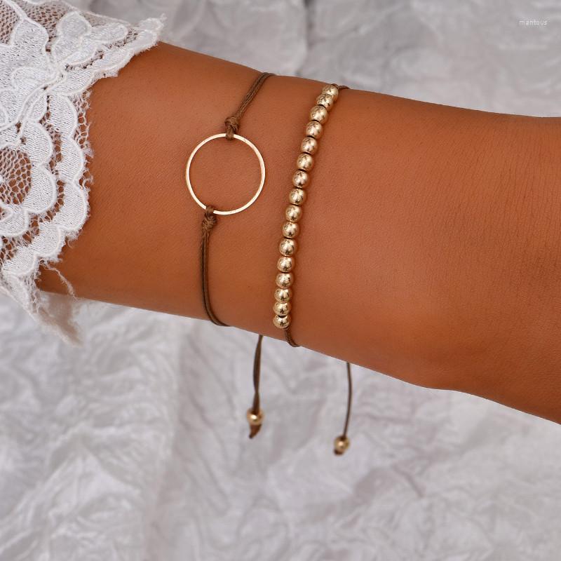 

Strand Women Bohemian Jewelry Round Bead Chain Creative Bracelet