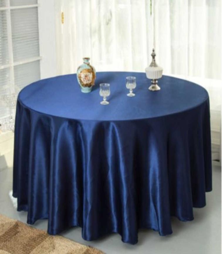 

Table Cloth 10pcsPack Navy blue 120 Inch Round Satin Tablecloths Table Cover for Wedding Party Restaurant Banquet Decorations8654258, Red