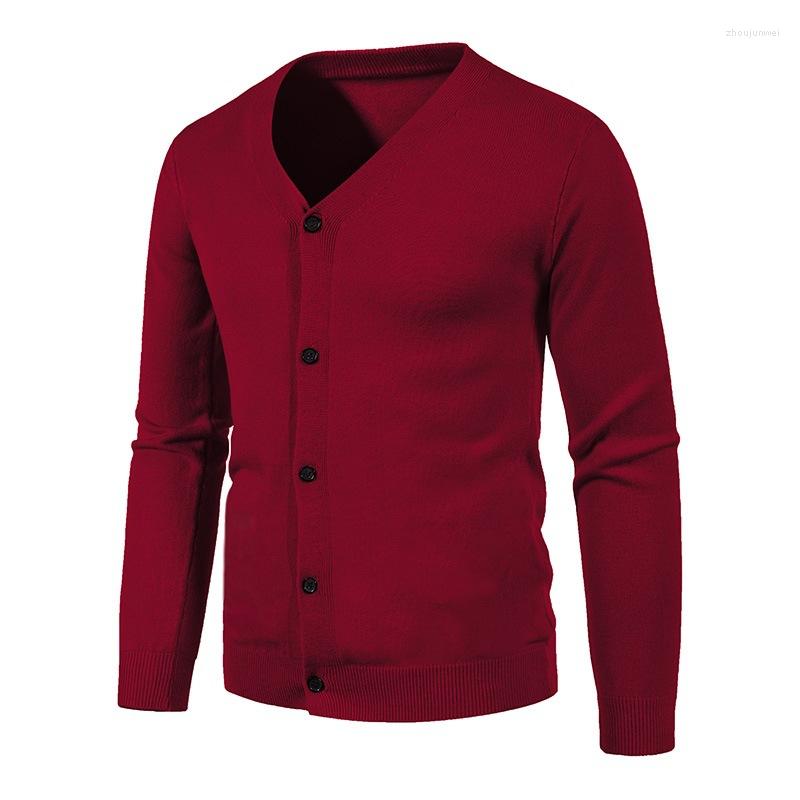 

Men's Sweaters 2022 Autumn Men's Long-Sleeved Knitted Cardigan Youth Fashion Casual Loose Sweater, Black