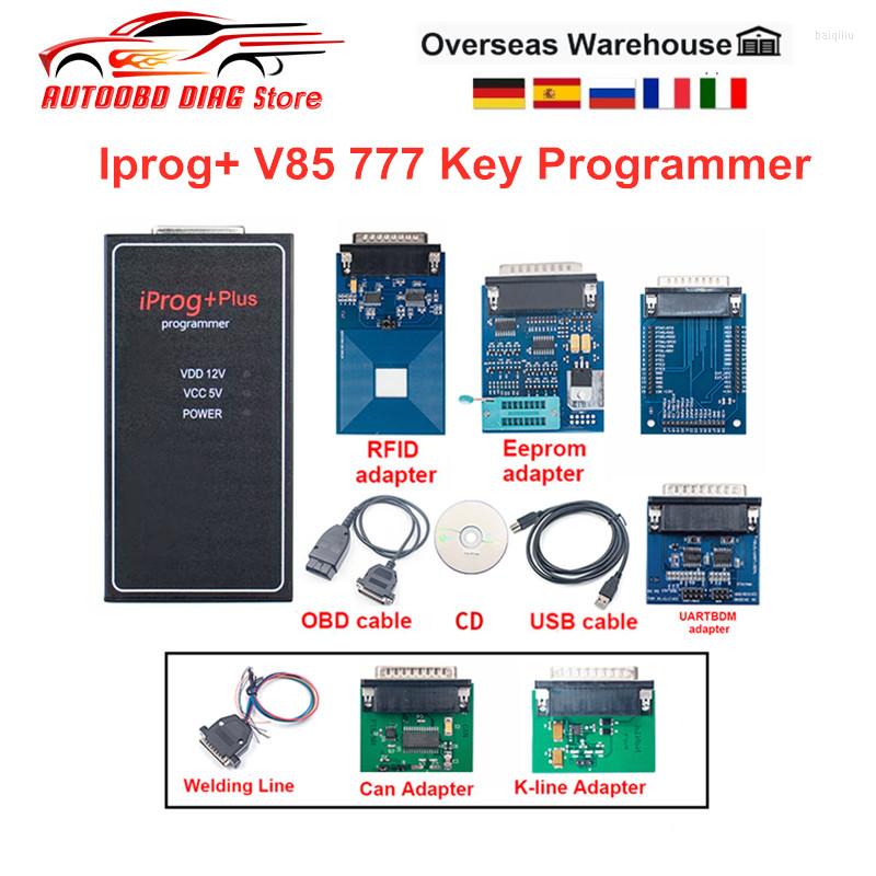 

Plus 777 V85 IPROG Auto Key Programmer Support IMMO KM Airbag Reset Read And Write PCF79xx