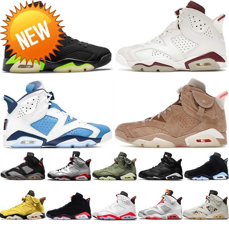 

NEW 2023 Athletic Basketball Shoes 6 Classic 6s Trainers Maroon British Khaki Electric Green Tech Grey Black Infrared Carmine Man S Sports, Techchrome