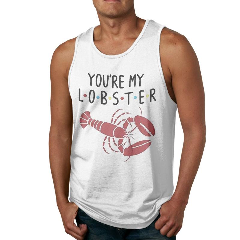 

Men' Tank Tops You're My Lobster Sleeveless Top T-Shirt Casual Gym Vest Tee, Black