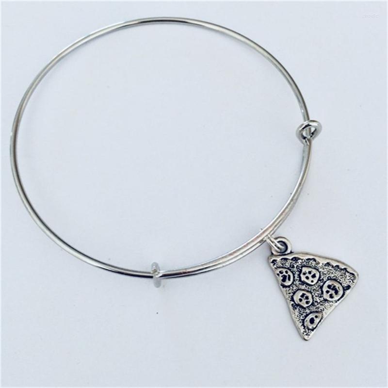

Bangle Pizza Bracelet Friendship Food Jewelry BFF Gift Charm Loving Friends